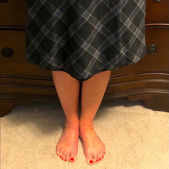 Roz & Ali plaid pencil skirt-M - Picture 2 of 3